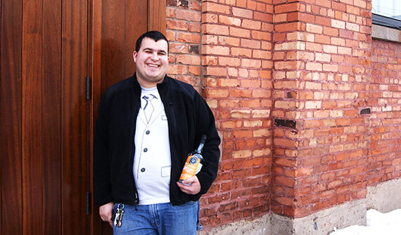 Jason Barrett, Head Distiller and President of Black Button Distillery