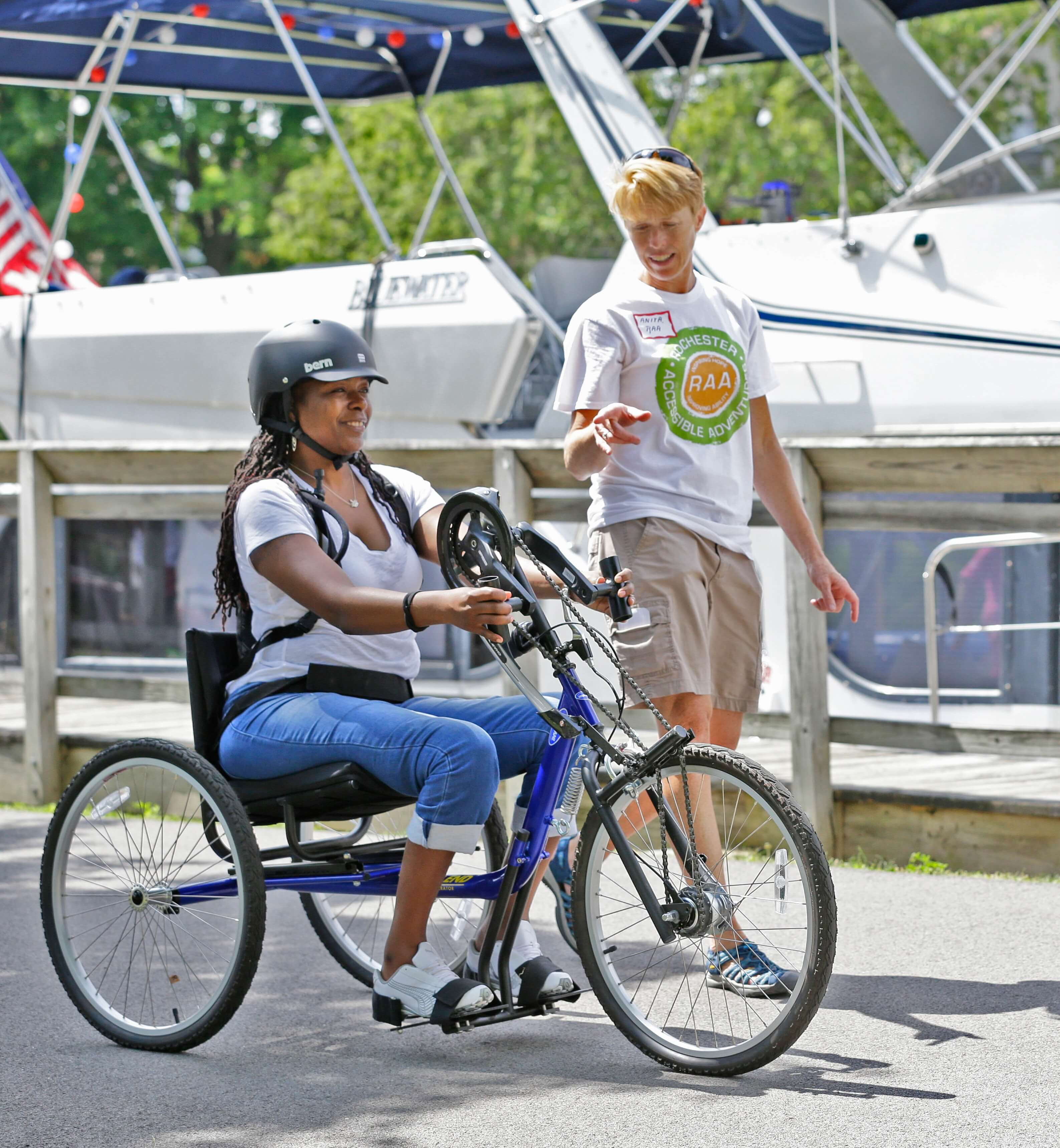 3 - biking woman